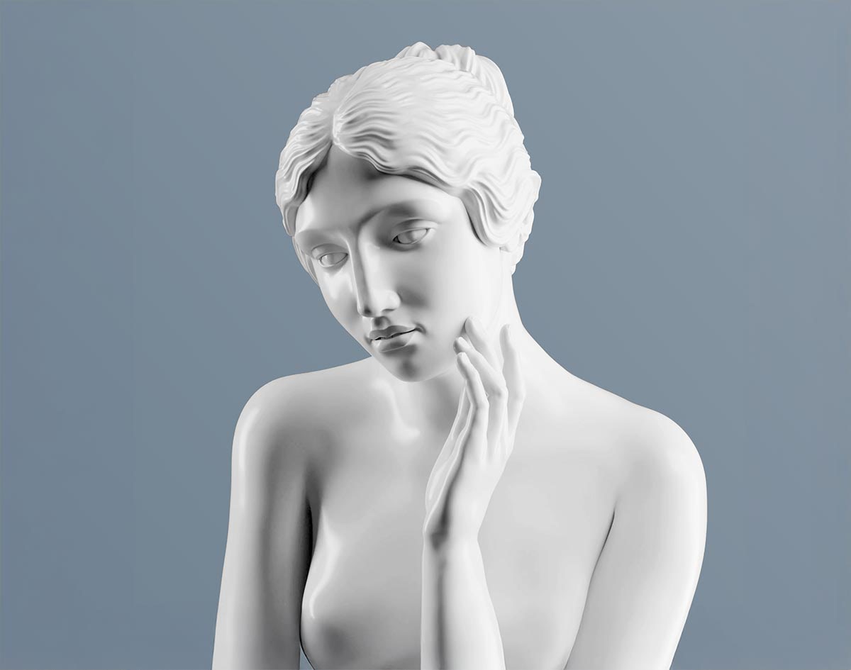 Nymphaea, Marble Statue